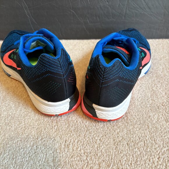 Nike Air Zoom Structure 18 Men's Running Shoes Size 11.5 Blue Black 683731-400 - Picture 4 of 10